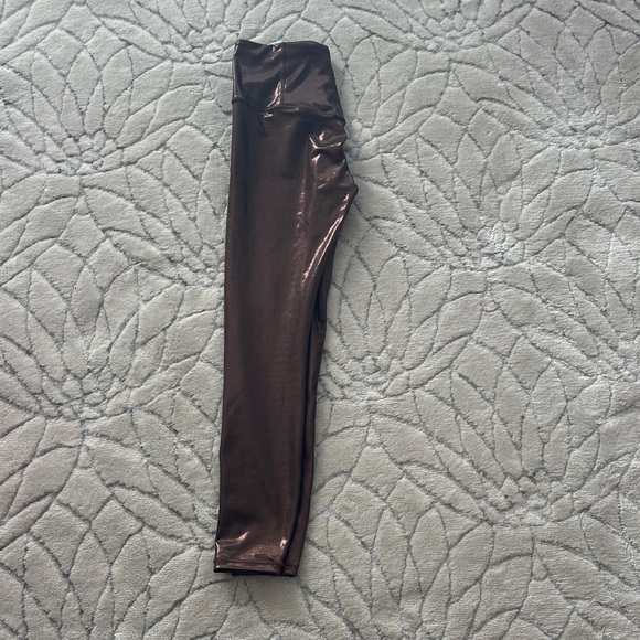 Athleta Metallic Brown Elation Leggings - Picture 6 of 10